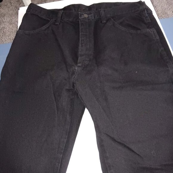 Rustler Men's Jeans Black Regular Fit Straight Leg 36 X 30 NOS - Picture 5 of 5